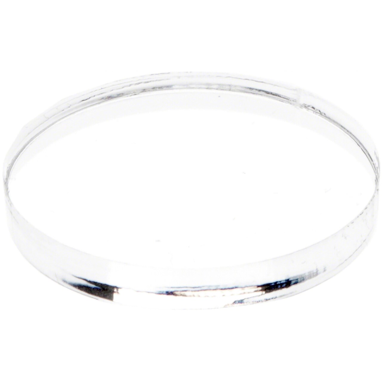 Plymor Clear Acrylic Round Standard-Edge Display Base, 1.5" W x 1.5" D x 0.25" H
